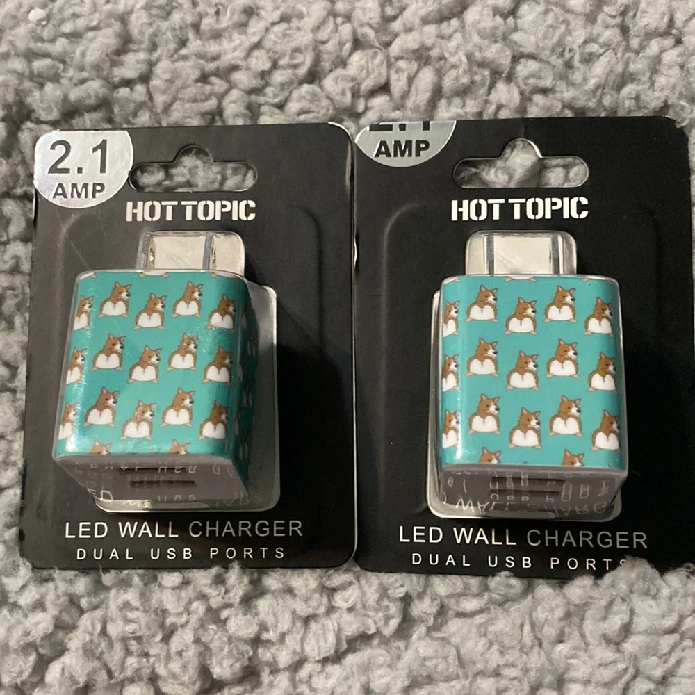 Led Wall Charger. Dual USB ports